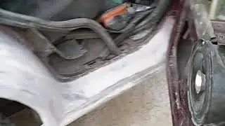 Шпатлёвка правого борта