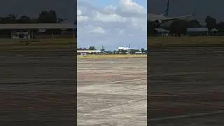 Boeing 737-800NG Landing through the Runway 35 BTJ Airport Aceh #shorts #aviation