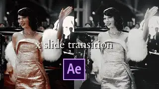 X slide transition / after effects