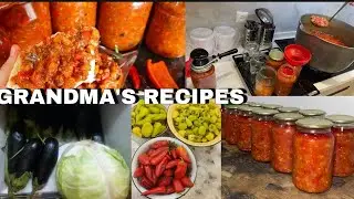 Eggplant caviar🍆The tastiest and easiest way/🍅Preparation for the winter❄️Grandma's recipes👵