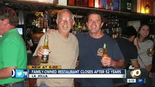 La Jolla restaurant closes after 52 years