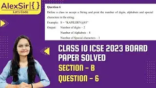 CLASS 10 ICSE BOARD JAVA 2023 QUESTION-6