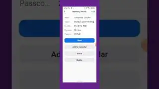 Editing a Zoom link on your phone