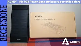 RECENSIONE ITA - Power Bank AUKEY PB-P23 da 16000 mAh, 18W, USB-C, Quick Charge 3.0, Micro USB