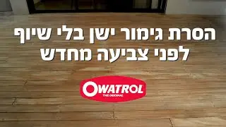 הכנת דק לצביעה עם ווד-סטריפר וווד-קלינר של אווטרול ללא שיוף וללא מאמץ