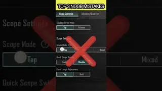 TOP 3🥶 NOOB MISTAKES IN BGMI/PUBG MOBILE 😱🤯 | 