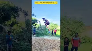 First Time Double Backflip #shorts #doublebackflip #shortvideo #surajflyking