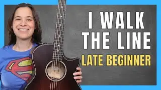 I Walk The Line Guitar Lesson With FUN Walk Downs!
