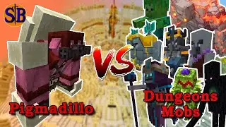 Pigmadillo (Infamous Legend)  vs Dungeons Mobs | Minecraft Mob Battle