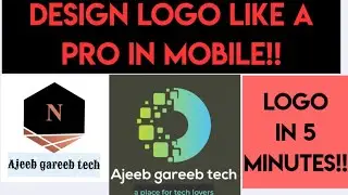 how to design a logo in mobile for free|how to design a professional logo in android