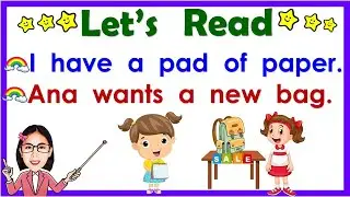Reading lesson for beginners || Reading tutorial || Basic sentences