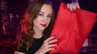 🍎ASMR🍎RED Triggers🍎Whispered🍎Binaural🍎 #asmr