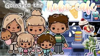 Going to the *ROBO* cafe! 🤖🧁🌱 *with voice* || toca boca life world 🌍