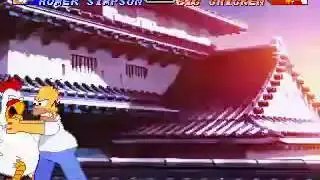 Deep Mugen Fight  Homer vs Giant Chicken