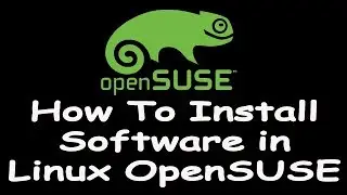 how to install software in linux openSUSE operating system