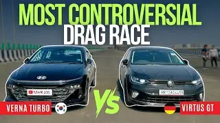 STOCK VERNA TURBO VS TUNED VIRTUS GT DRAG RACE