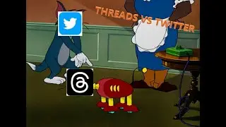 twitter vs threads Tom and Jerry meme