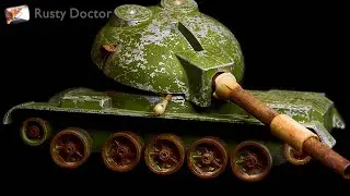 Restoration soviet union tank
