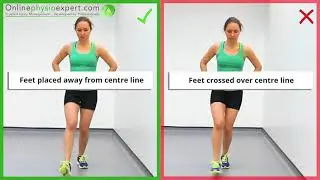 Walking Lunge Exercise Tutorial (Level 1) - ONLINE PHYSIO EXERCISES