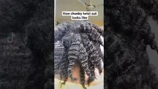 How chunky twist out looks like 