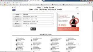 ALL BANK IFSC CODE IN  1 MINUTES