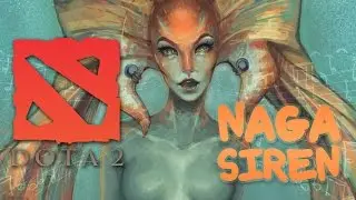 FANART DOTA 2 ♥ Naga Siren ♥ SPEED PAINTING /ps cs 6/