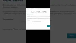 Programm download über Seriennummer bei Magix 