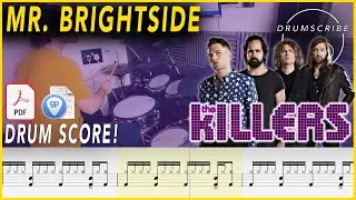Mr. Brightside - The Killers | DRUM SCORE Sheet Music | 