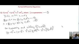 Formation of Partial Differential Equation (I)