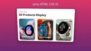Build Your 3D Product Display HTML CSS JavaScript Only!