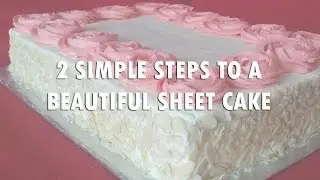 Easy Buttercream Roses Sheet Cake Decorating