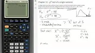 Chapter 11 (part 2) - Chi square test of a single variance