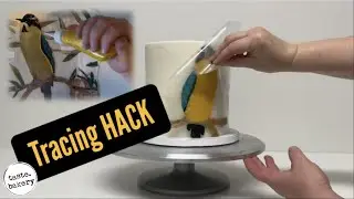 CAKE HACK - How to DRAW on a CAKE (Tracing Hack) - EASY