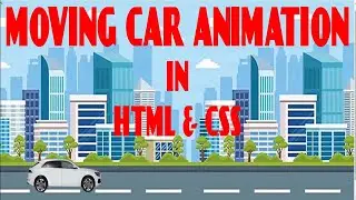 moving car animation html css || Vickey Technical