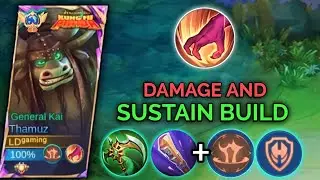 JUNGLER THAMUZ BEST BUILD AND BEST EMBLEM FOR SOLO RANK GAME | MLBB