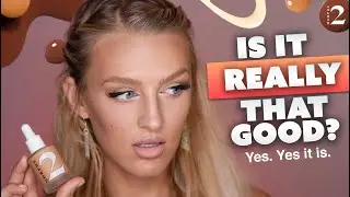 🤯  Morphe 2 SKIN TINT Foundation Wear Test ➡️ my new FAVORITE foundation ❓❓