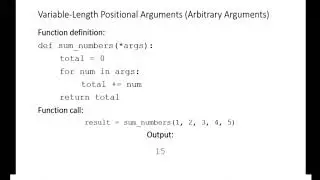 Types of Function Arguments