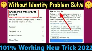 fix a problem choose the type of id to upload facebook 2022 || how to solve upload your id facebook