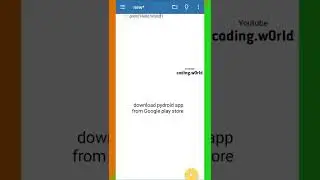 How to write first program in python | print Hello world in python