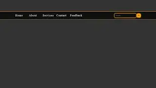 Navigation Bar with Search box | HTML and CSS...