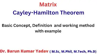Cayley- Hamilton Theorem | Matrix | problem | #CayleyHamiltonTheorem