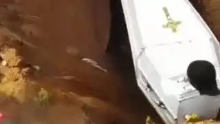 Dude falls Into a Grave Right below the Casket😂😂😂