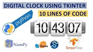 create digital clock in python |python tkinter GUI project in (Urdu/ Hindi) 