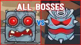 Red Ball 4  Vs Red Ball 6 - All Bosses (Level 45, Level 121)