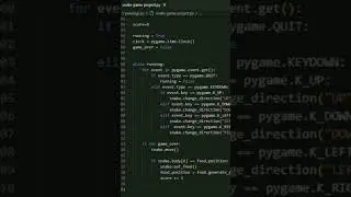 snake game in python pygam 