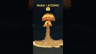 Minecraft TNT vs NUKE + ATOMIC BOMBS #shorts