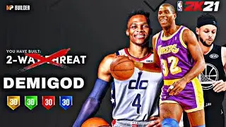 Best Point Guard Build on NBA 2K21 Next Gen - DEMIGOD POINT GUARD BUILD