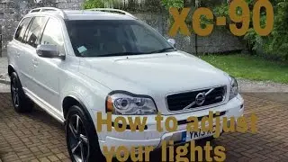 How to adjust / aim Volvo Xc90 bi-xenon HID headlights