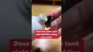 WHEN DO YOU ADD WATER CONDITIONER???