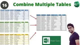 How to Combine/Merge Multiple Tables using Excel Power Query | Excel Power Query Tutorial 2022